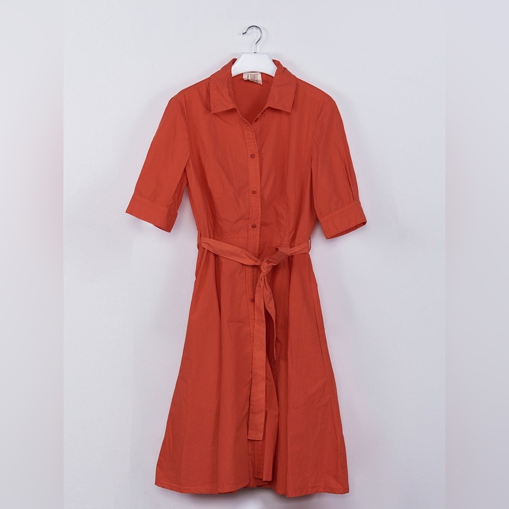 A Shirt Thing Suzanne Midi Dress Mandarin